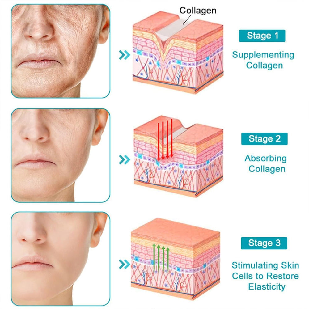 Grospe using serum on neck in lifestyle shot to hydrate and smooth skin