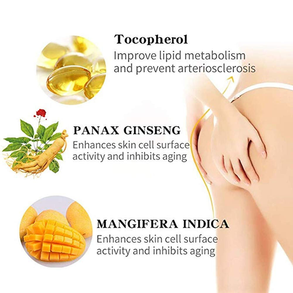 Grospe hip lift cream being applied to hip area during massage
