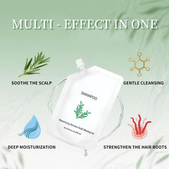 Grospe Rosemary Amino Acid Shampoo lather illustrates gentle cleansing in action.