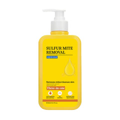 Grospe Sulfur Body Wash bottle close-up showing purifying cleanse for healthier skin.