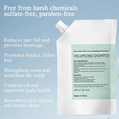 Grospe Volumizing Shampoo focus on hair roots for added volume.
