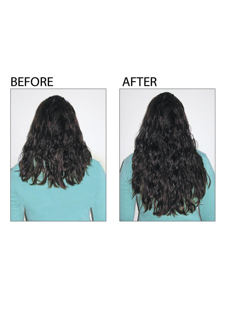 GrowFast Rozge Cosmeceutical Conditioner being applied to hair for smoother, stronger strands.