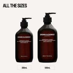 Packaging of Grown Alchemist Energize Body Cleanser highlighting sustainable design.
