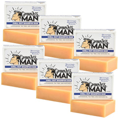 Grown Ass Man Co Chill Out shampoo bar front view with rich lather for all hair types