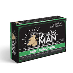 Grown Ass Man Co. Full Bath Bundle shown with plastic-free packaging.