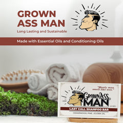 Grown Ass Man Co. body-wash bar simplifies routines and moisturizes skin.