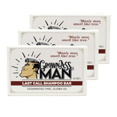 Grown Ass Man Co. solid bar for hair cleanse delivering scalp refreshment.