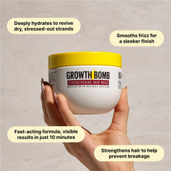 Yerba Mate extract in GROWTH BOMB formula for natural hair nourishment