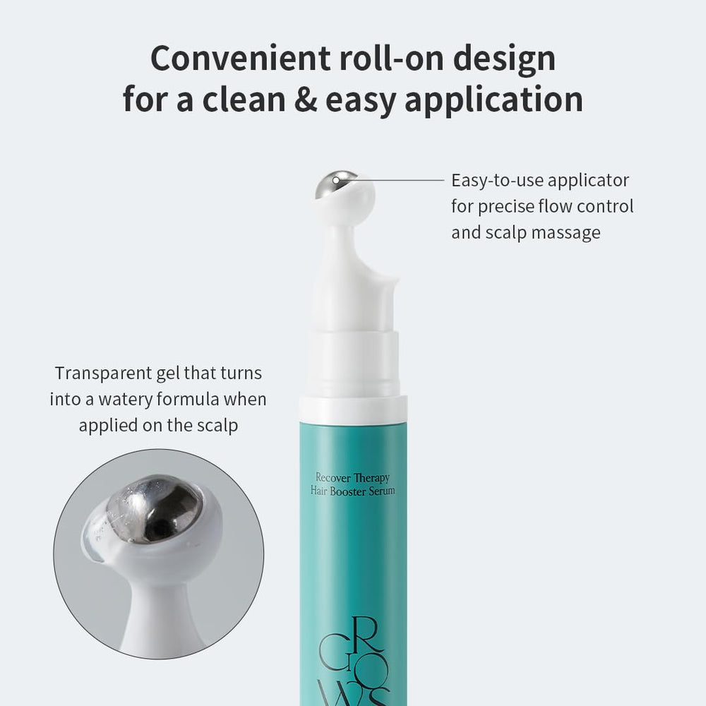 Growus biotin ingredient close-up showcases nutrient-rich formula supporting hair health.