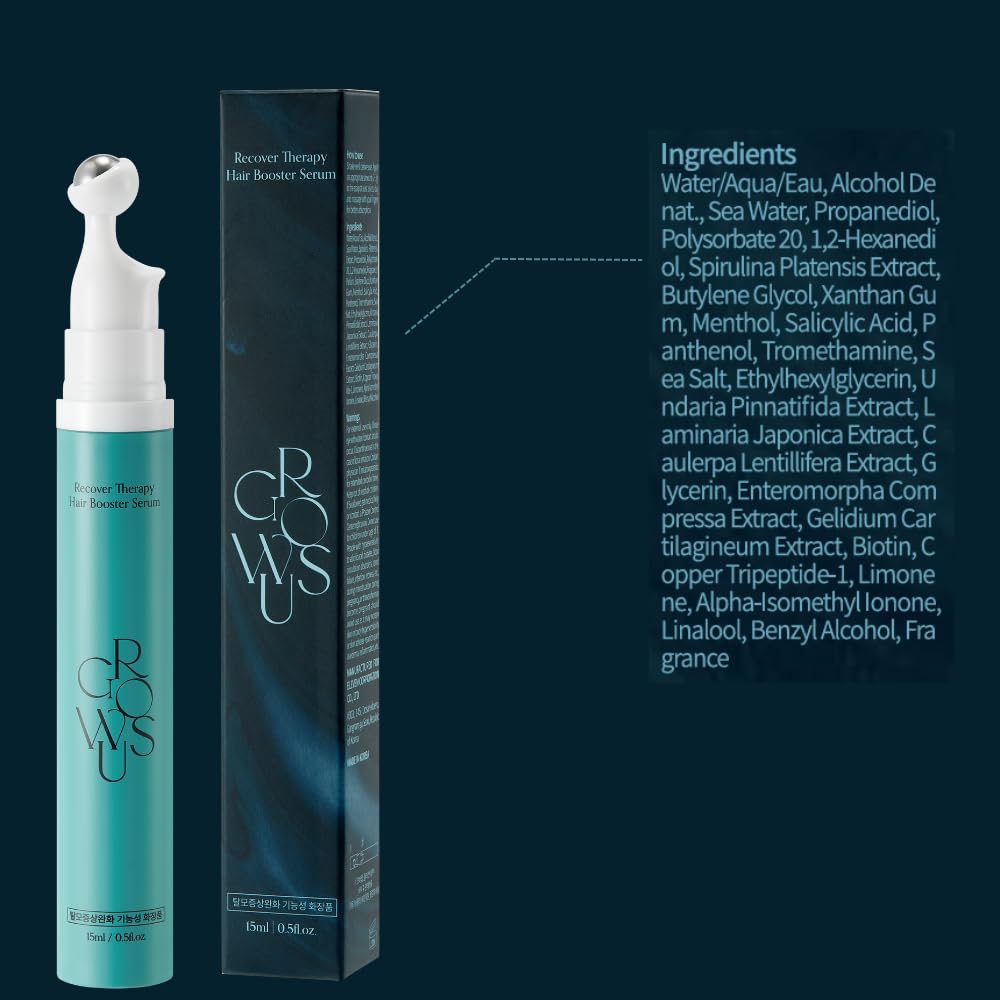 Growus finished hair texture shot reveals natural-looking body and shine after use.