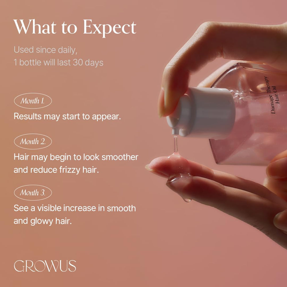 GROWUS UV and heat protection shield preserves color during styling