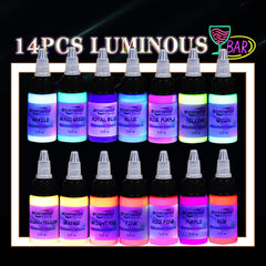 GTARTISTOO fluorescent ink note—glow activates with UV light