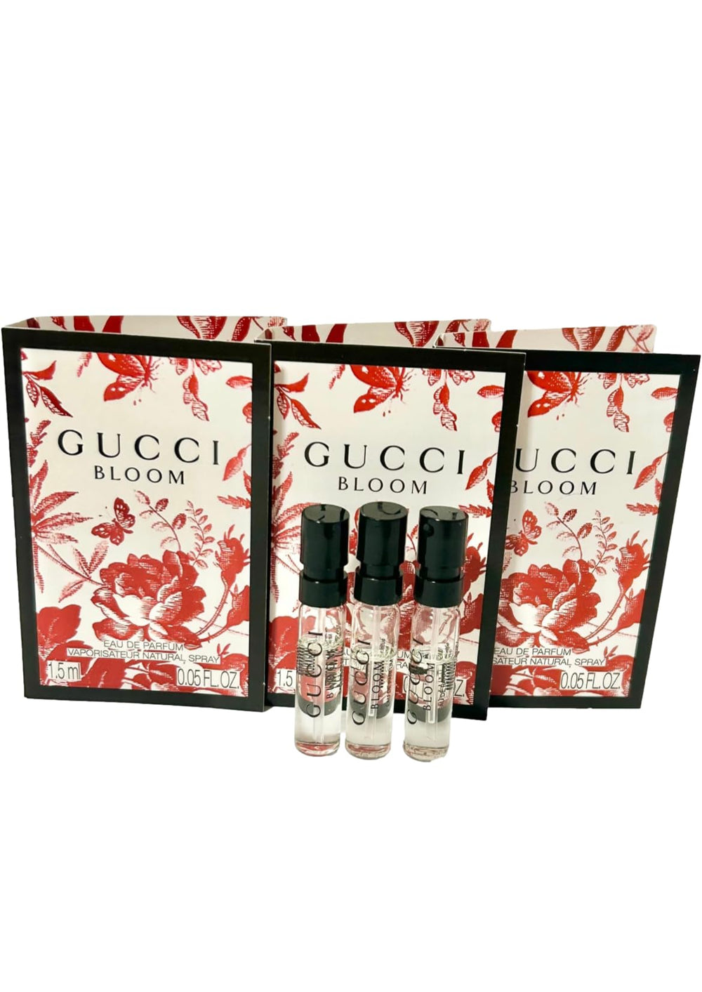 Gucci Bloom mini bottle for travel testing