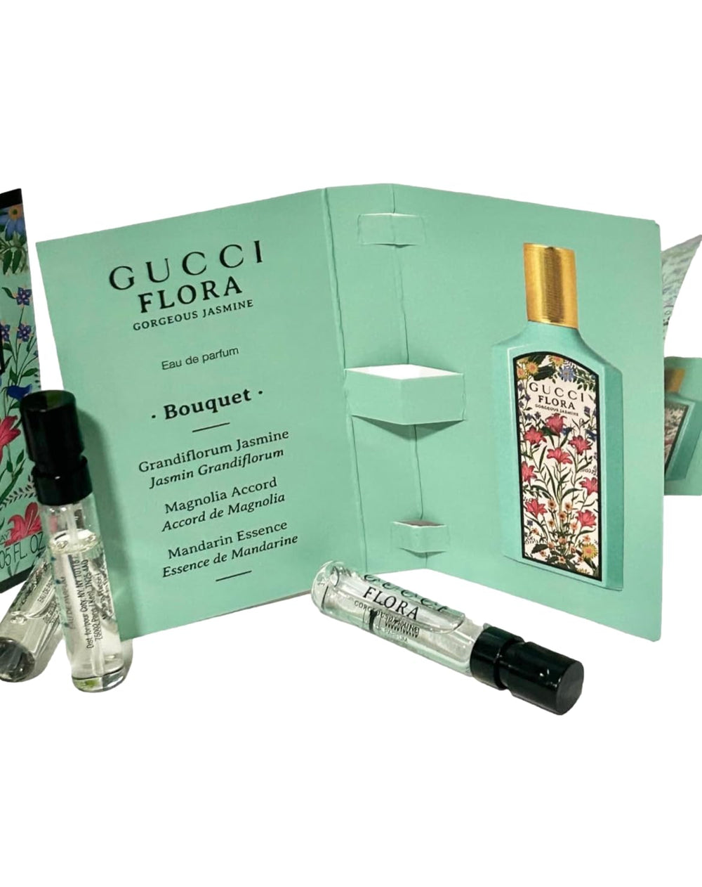 Gucci Flora Gorgeous Jasmine in hand for test application