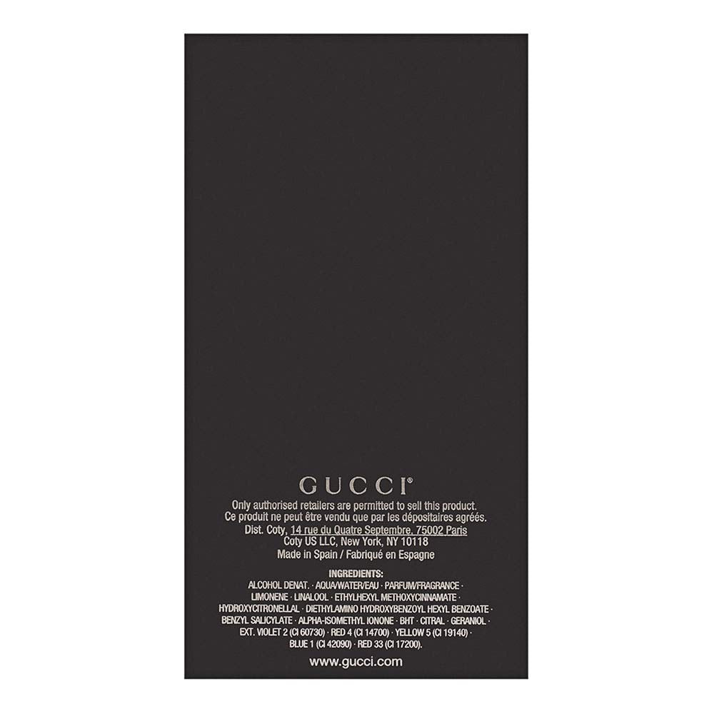 Gucci Guilty EDT 3oz packaging highlights premium presentation ideal for gifting.
