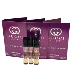 Gucci Guilty Elixir sample bottle front for on-the-go testing
