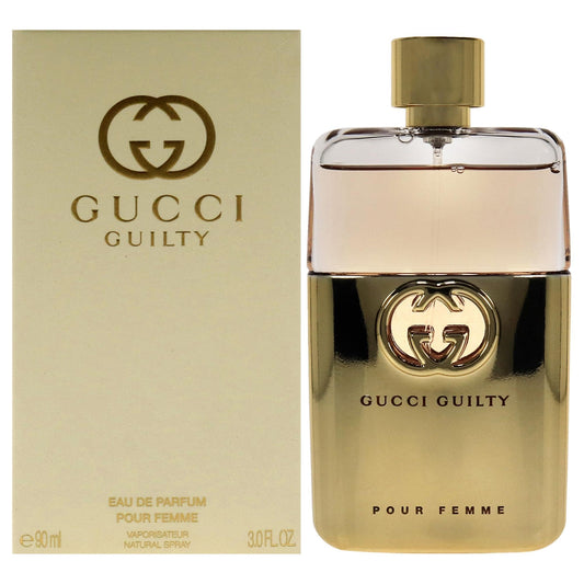 Gucci Guilty Pour Femme bottle front view for daily wear.