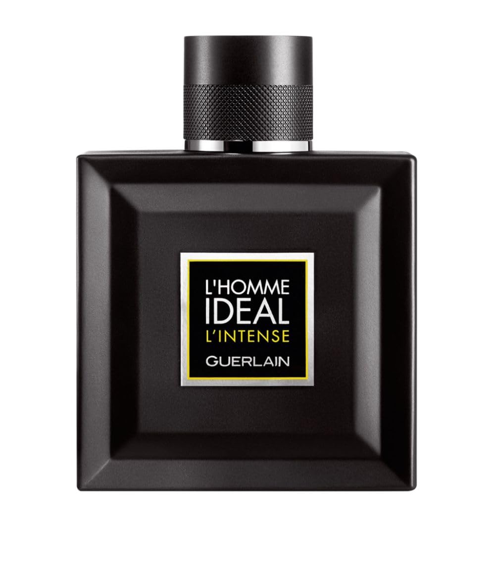 Guerlain L'Homme Idéal L'Intense bottle front view for bold, evening style.