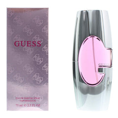 Cap detail on Guess fragrance emphasizes refined branding and handling