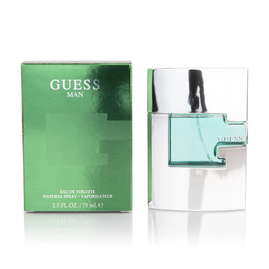 GUESS Man by GUESS EDT bottle front view showcases a bold, everyday scent.