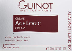Guinot Age Logic Cream swirl texture for luxurious application and smooth finish.