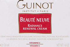 Guinot Beaute Neuve radiance cream close-up, suggesting even skin tone and glow.