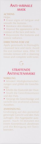 Guinot mask on skin under soft light reveals even texture and glow.
