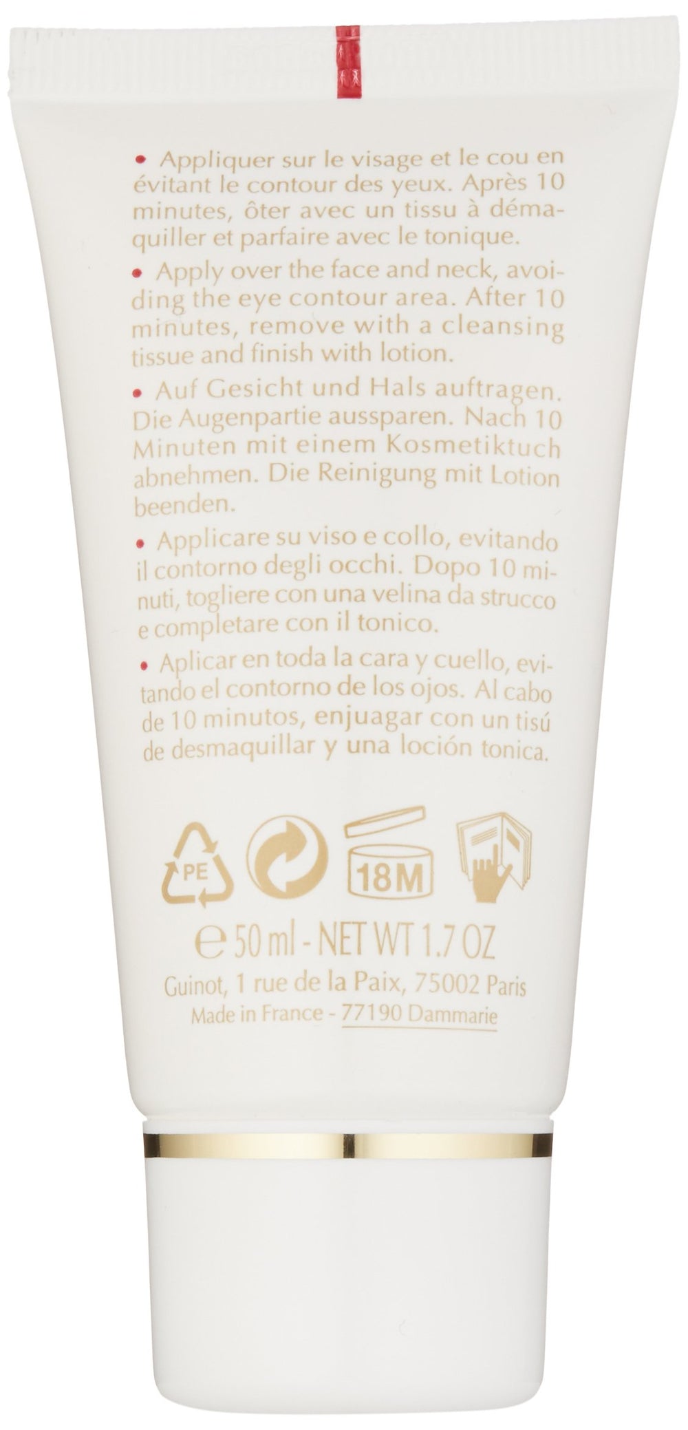 Guinot Vital Anti-Wrinkle Mask packaging conveys premium ritual for mature skin.