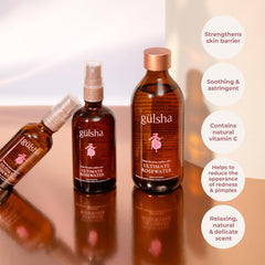 gülsha rosewater vitamin C glow—brightening ritual in routine.