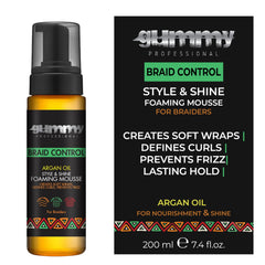 Gummy Braid Control Mousse bottle for smooth braids styling