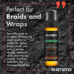 Gummy Frizz Control Mousse defines curls and tames flyaways