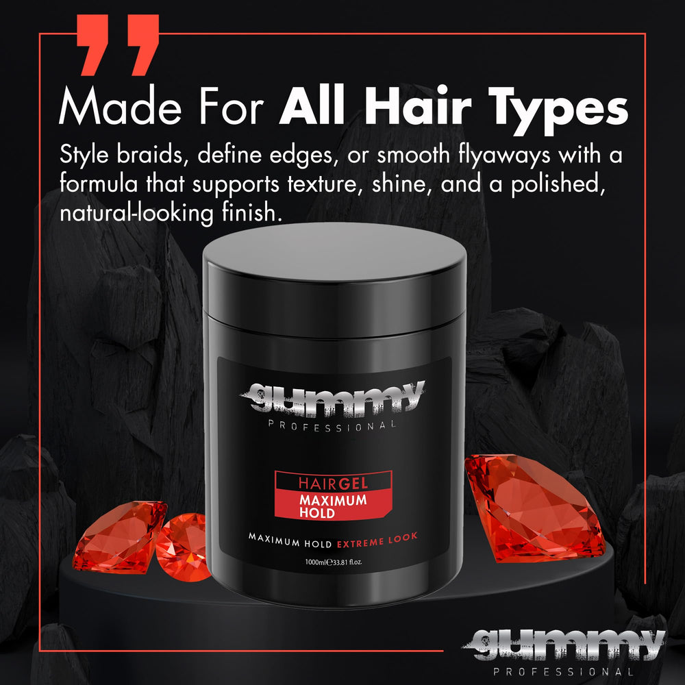 Gummy Professional gel leaves no flakes or residue