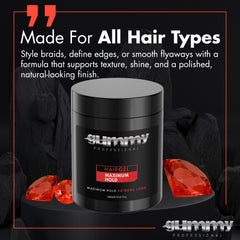 Gummy Professional gel leaves no flakes or residue