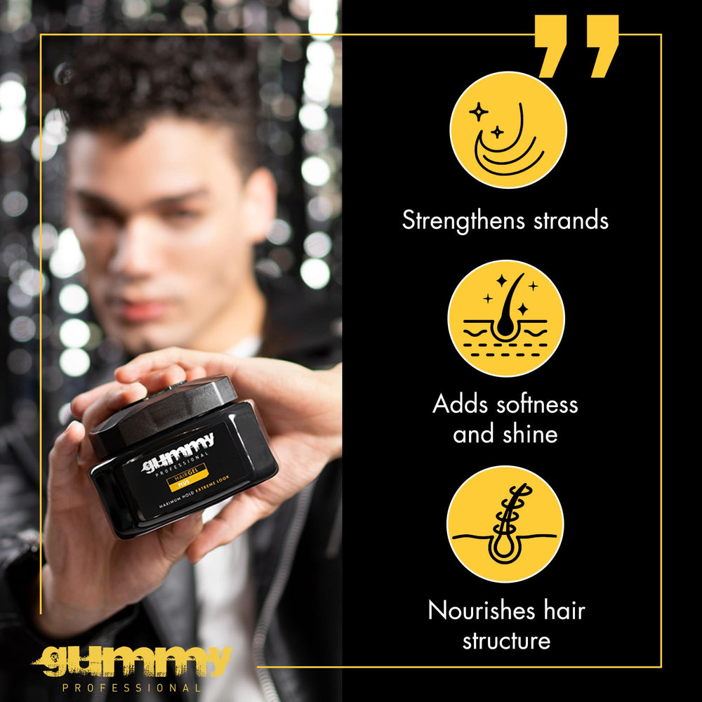 Gummy gel edges defined for smooth, precise lines.