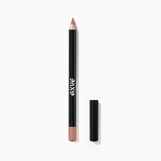 Gwen Stefani ANAHEIM LINE lip liner swatch shows vibrant waterproof color.