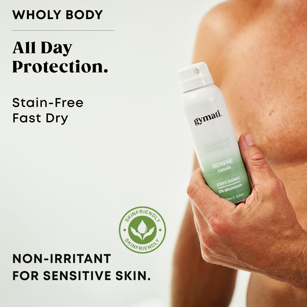 Gymati deodorant used during workouts delivers long-lasting freshness with a single application