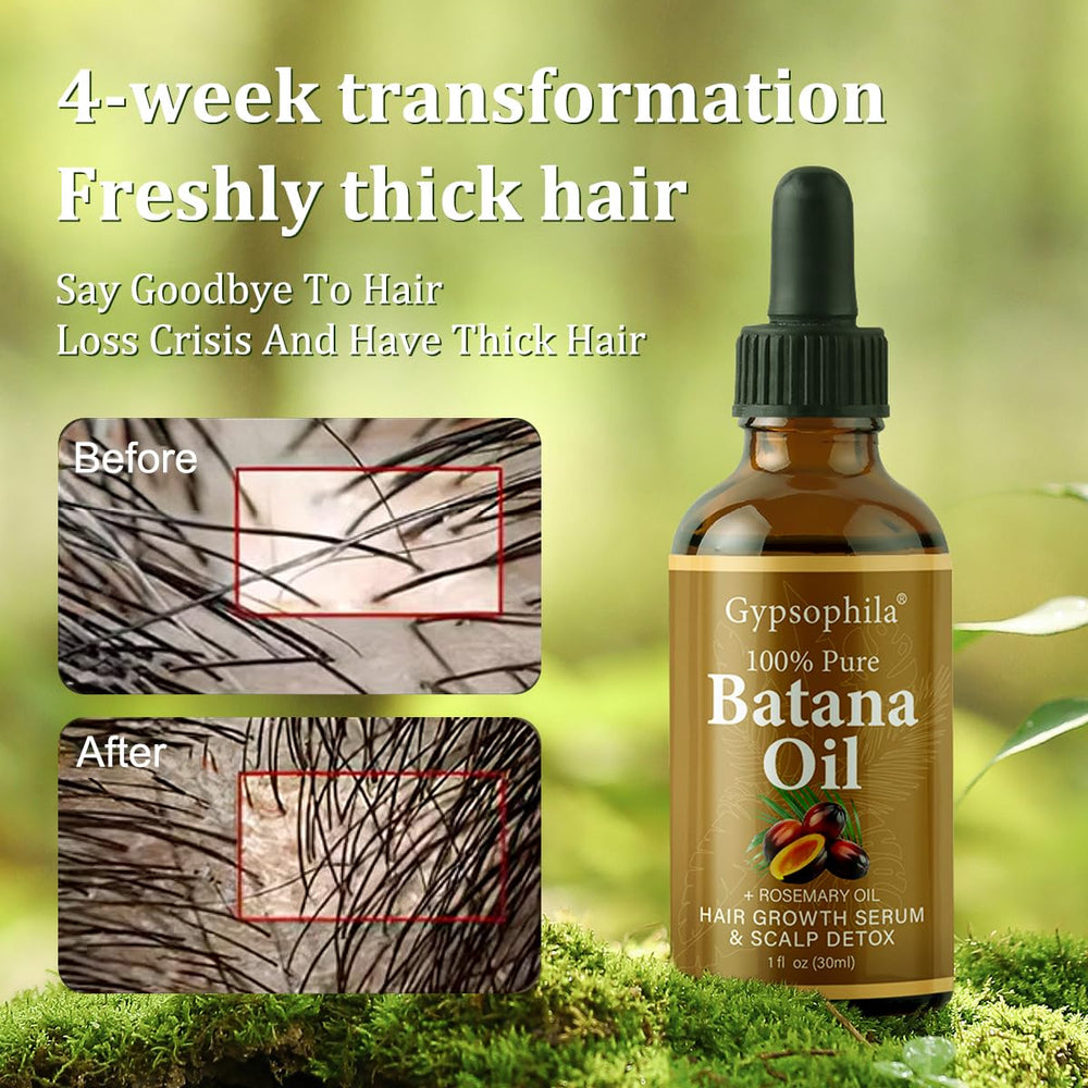 Gypsophila Batana Oil applied to scalp promotes healthier-looking growth