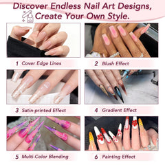 GZIXBDA French manicure ready kit for elegant nail art