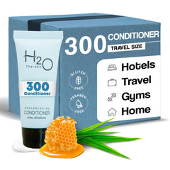 H2O Therapy conditioner travel-size bottle for guest-ready amenities