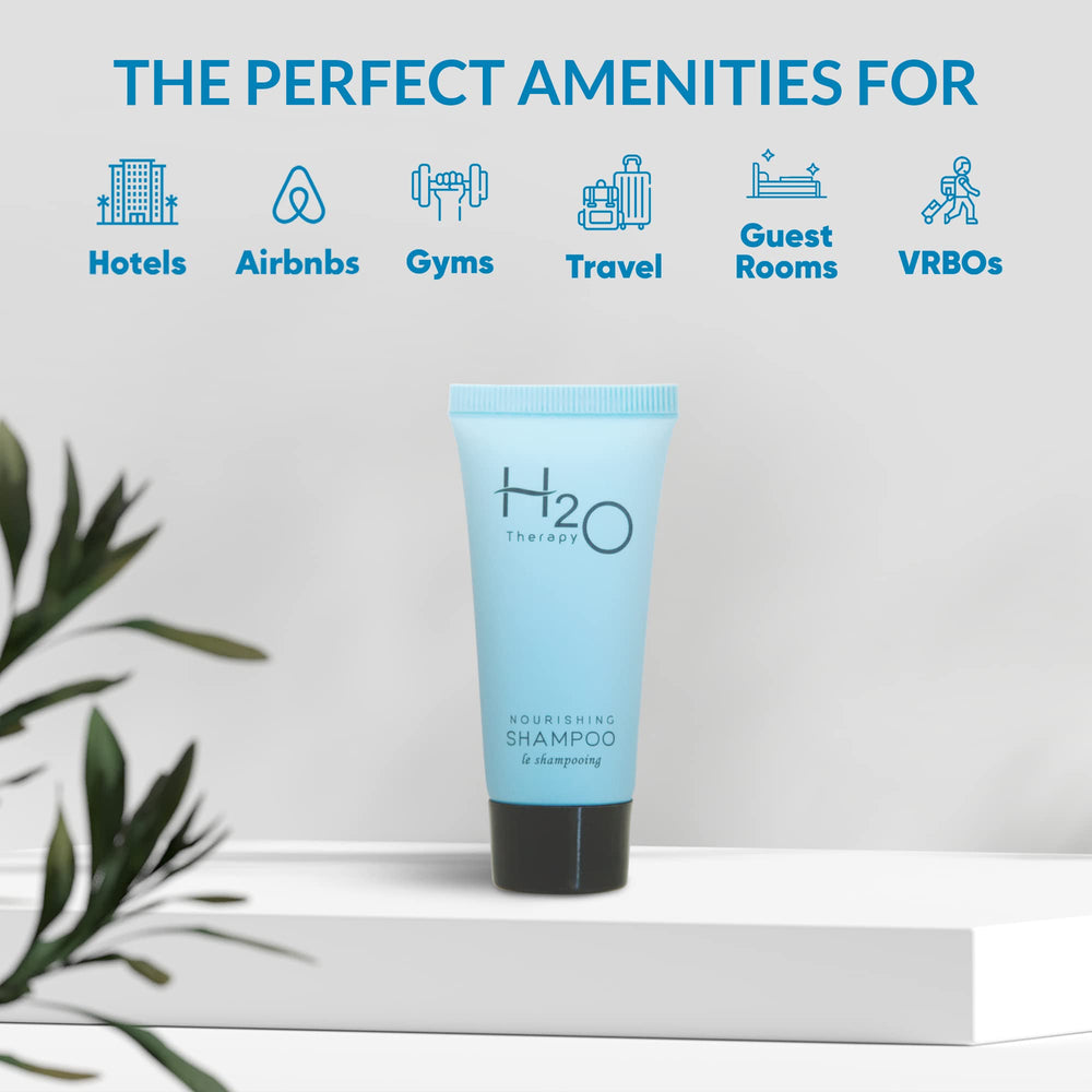 Bulk hotel amenities shampoo bottles ready for guest rooms