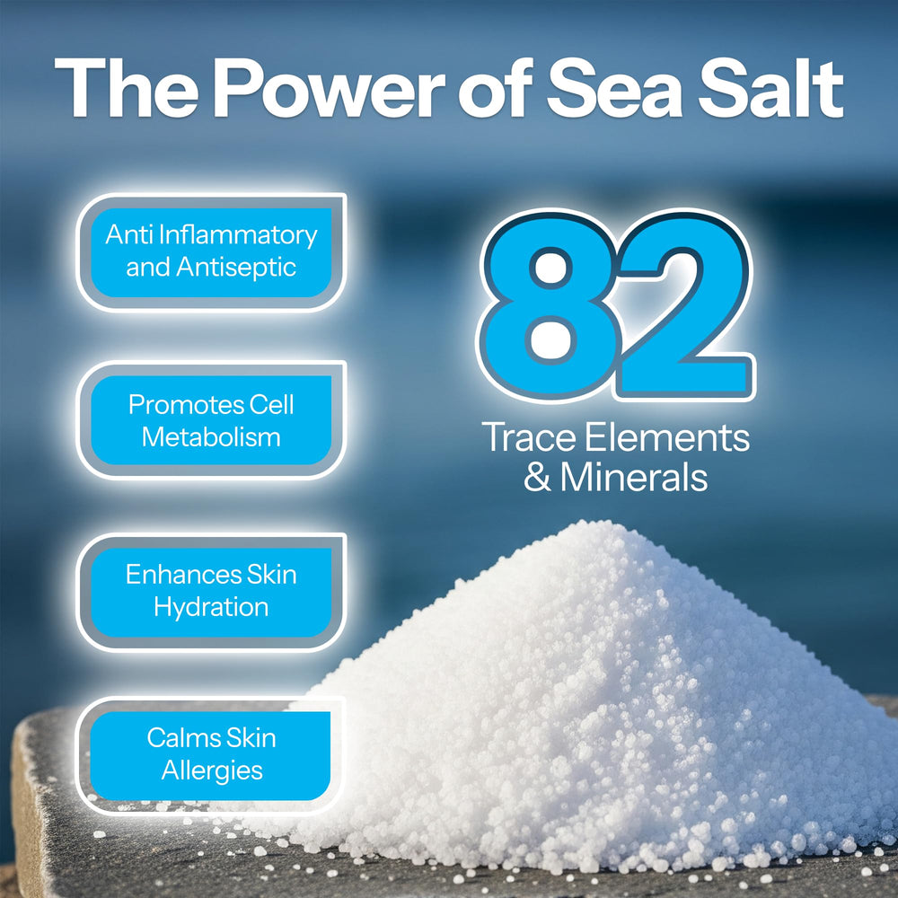 H2Ocean ingredient focus highlights Red Sea Salt and Lysozyme for gentle cleansing.