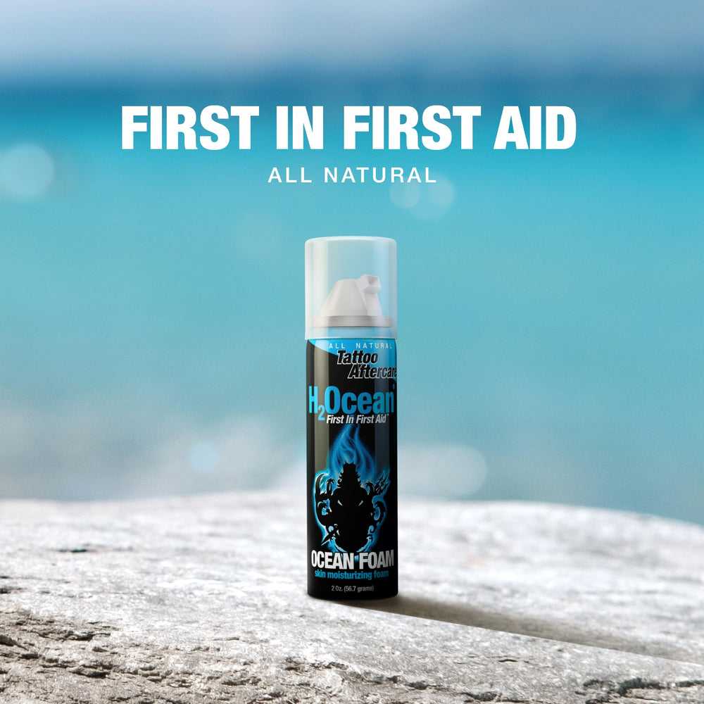 H2Ocean Ocean Foam packaging with 2oz bottles included.