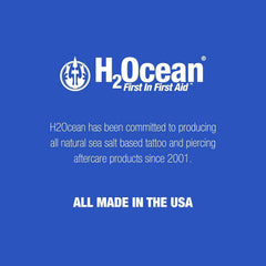 H2Ocean sterile saline for piercing care and safe daily use