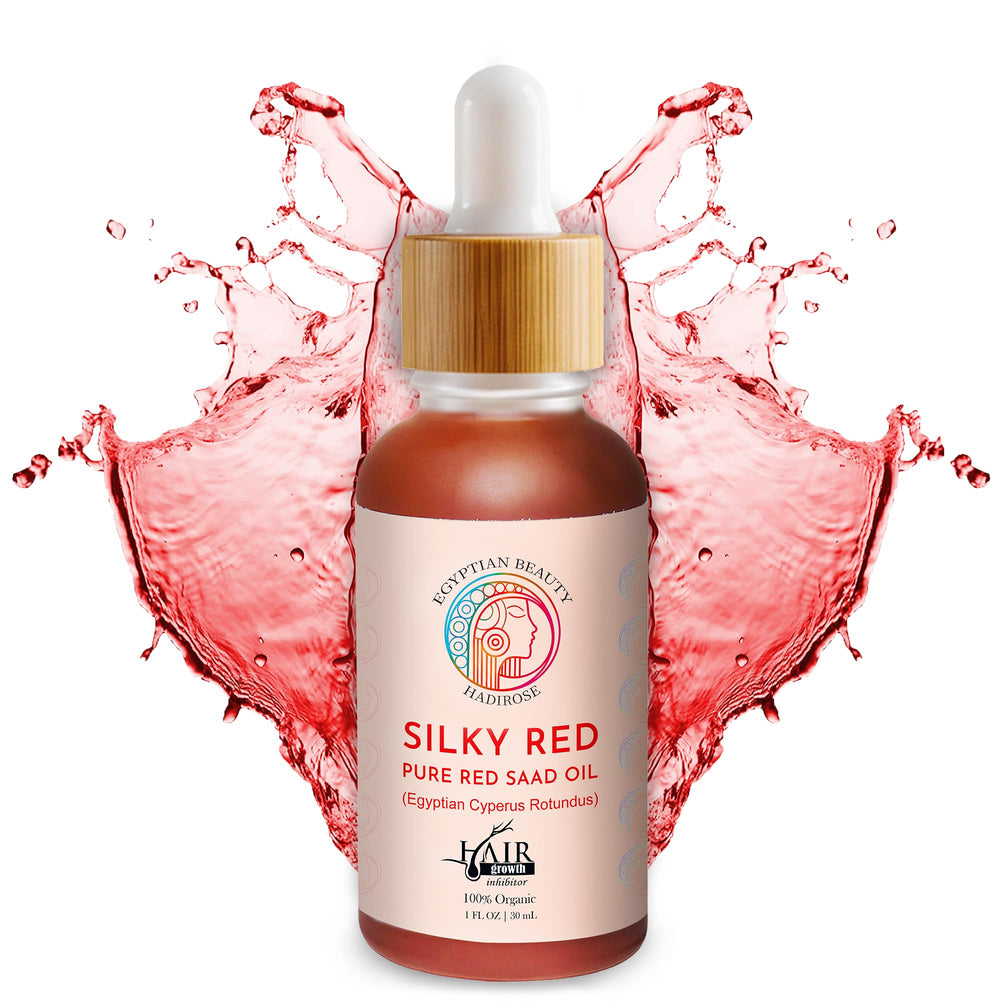 Hadirose Red Saad Oil pour—direct application for targeted hair reduction.