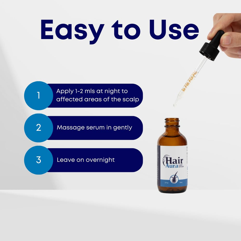 Hair Aura USA-made label indicating quality and traceability.