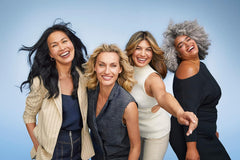 Hair after drying with Hair Biology Taming Serum delivering natural shine