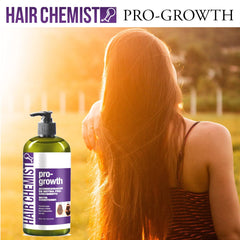 Hair Chemist Biotin Pro-Growth Conditioner in lather form during application.