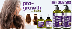 Hair Chemist Biotin Pro-Growth Conditioner packaging display for premium look.