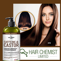 Hair Chemist pump-dispense closeup emphasizes easy distribution and hydration