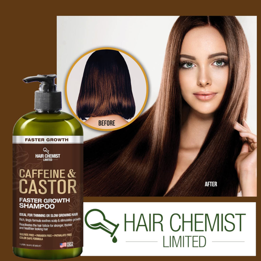 Hair Chemist shampoo used in a daily hair care routine for fuller-looking hair.